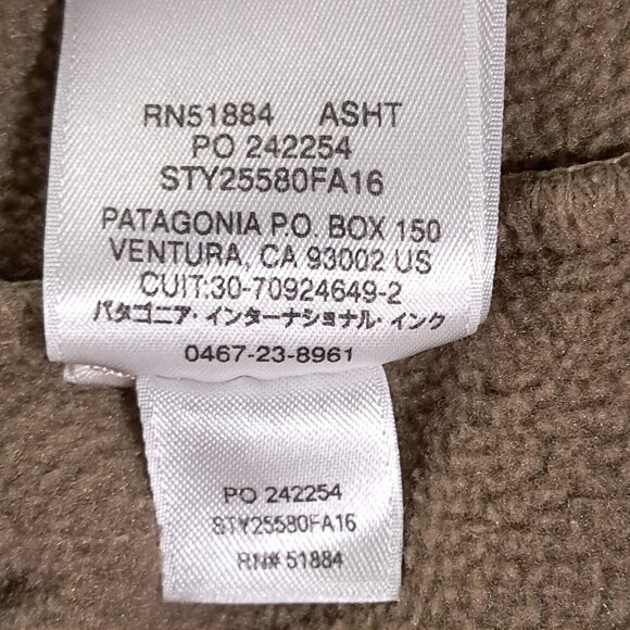 Patagonia Sweater Men M Synchilla Snap-T Fleece Beige Brown Pullover 25580 - Picture 8 of 9